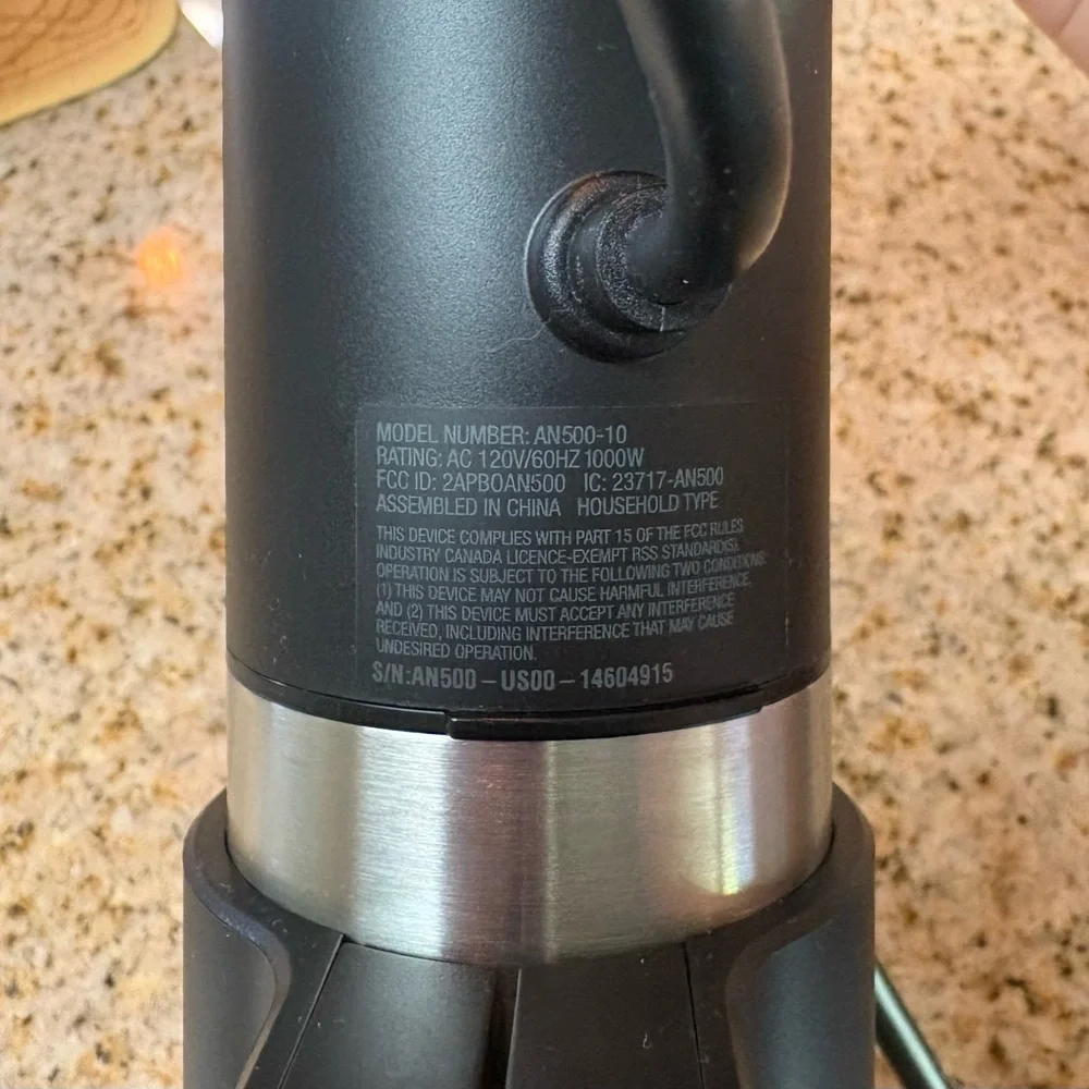 Anova Black Sous Vide Precision Cooker - Black